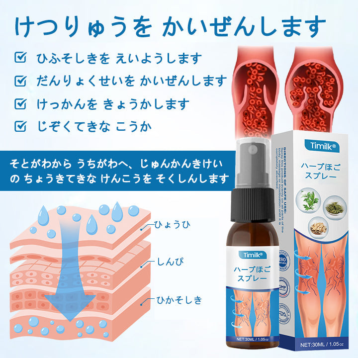 Timilk®ベインガードハーブスプレー✅✅ 臨床的に、わずか7日間で静脈瘤を解消することが証明されています！